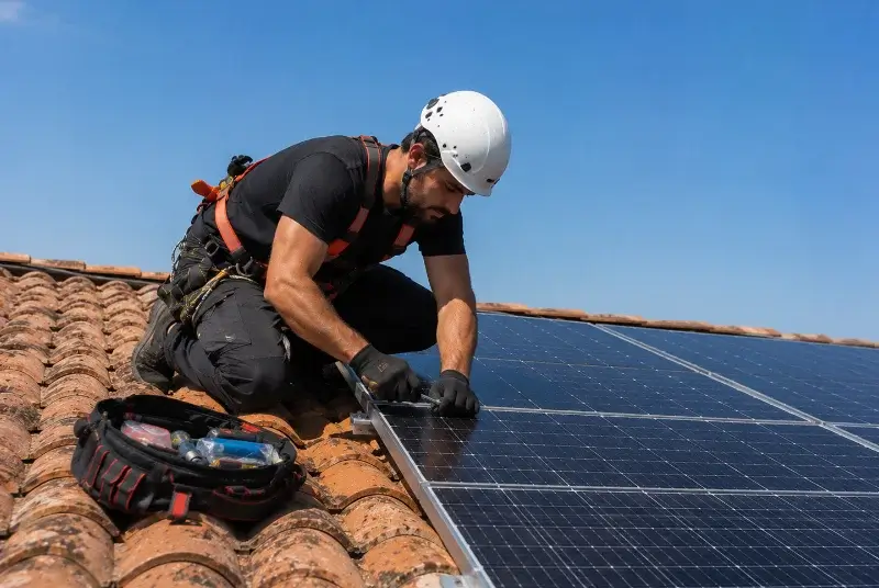 Maintenance et monitoring de panneaux solaires au Fauga