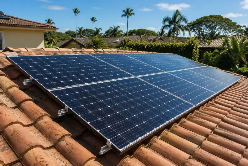 Installation de panneaux solaires au Fauga